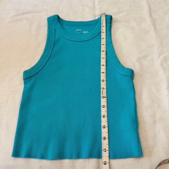 Aerie Small LOT of Two Tank Tops ~ Ribbed Cropped Blue & Pinkish Coral - Picture 7 of 10